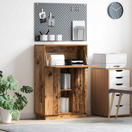 Vidaxl bureau oud hout bewerkt hout 71,5 x 31,5 x 106,5 cm