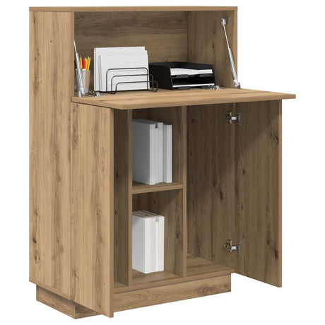 Vidaxl bureau artisan eiken bewerkt hout 71,5 x 31,5 x 106,5 cm