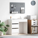 Vidaxl bureau wit bewerkt hout 90 x 37,5 x 75 cm