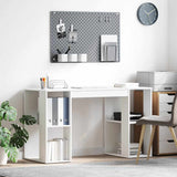 Vidaxl bureau wit bewerkt hout 130 x 50.5 x 75 cm