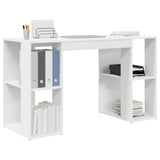 Vidaxl bureau wit bewerkt hout 130 x 50.5 x 75 cm
