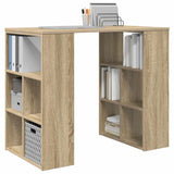 Vidaxl bureau sonoma eiken bewerkt hout 90 x 50 x 75 cm