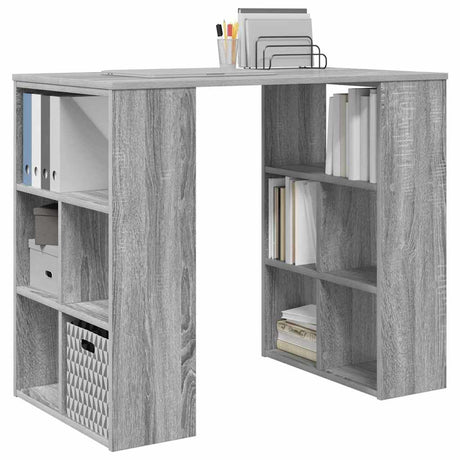 Vidaxl bureau grijs sonoma bewerkt hout 90 x 50 x 75 cm