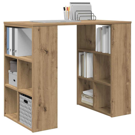 Vidaxl bureau artisan eiken bewerkt hout 90 x 50 x 75 cm