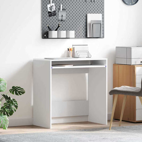 Vidaxl bureau wit bewerkt hout 77.5 x 43 x 79 cm