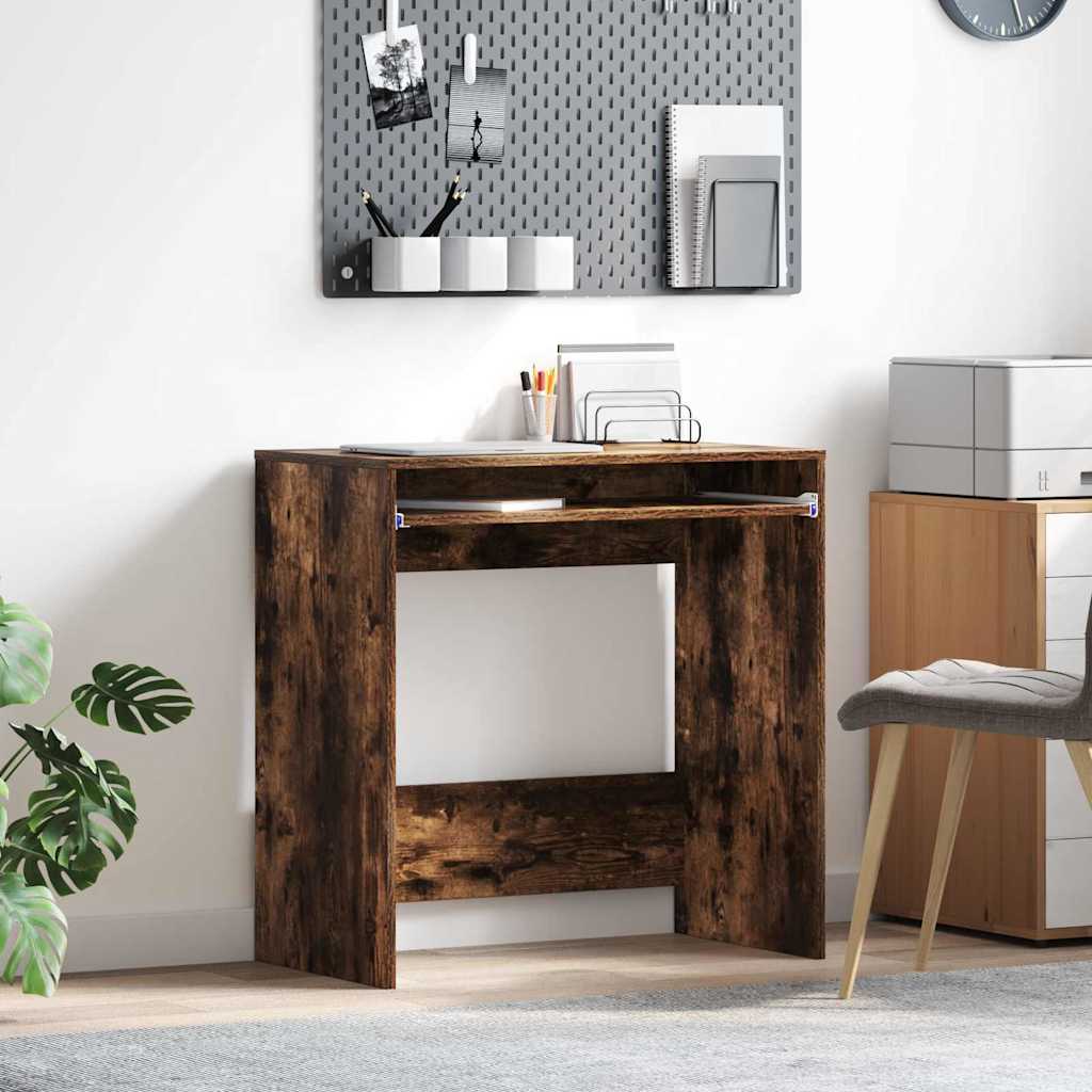 Vidaxl bureau gerookt eiken bewerkt hout 77.5 x 43 x 79 cm