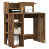 Vidaxl bureau oud hout bewerkt hout 90 x 48 x 101,5 cm
