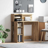 Vidaxl bureau artisan eiken bewerkt hout 90 x 48 x 101,5 cm