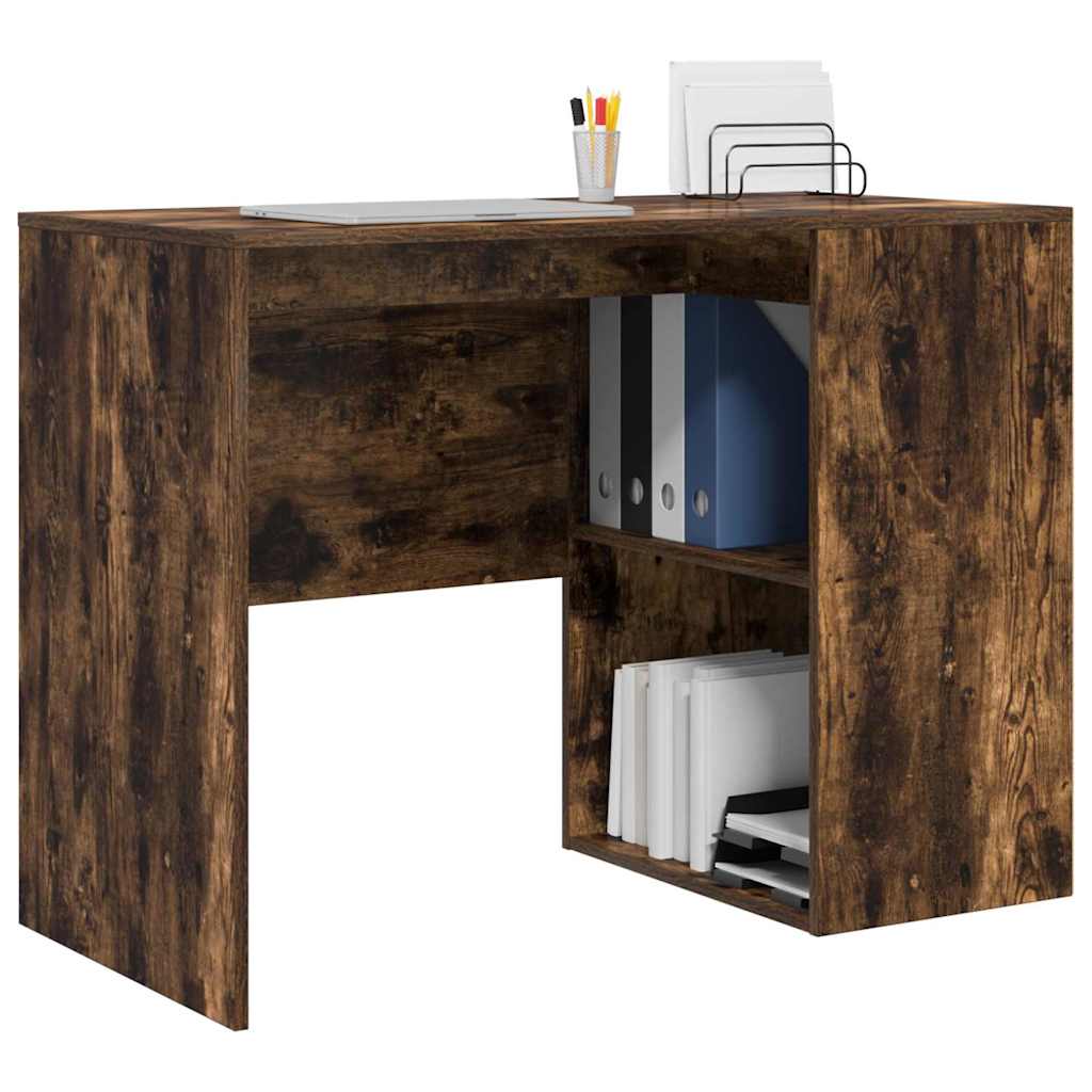 Vidaxl bureau gerookt eiken bewerkt hout 102 x 50 x 75 cm