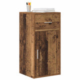 Vidaxl dressoir met lade oudhout 38 x 34 x 75 cm
