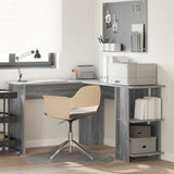 Vidaxl hoekbureau grijs sonoma bewerkt hout 140 x 113,5 x 75 cm