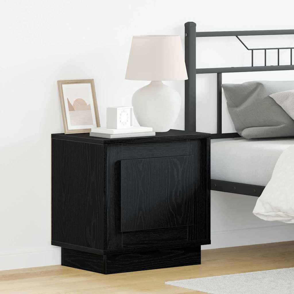 Vidaxl nachtkastje 2 st zwart 44 x 34,5 x 45 cm bewerkt hout