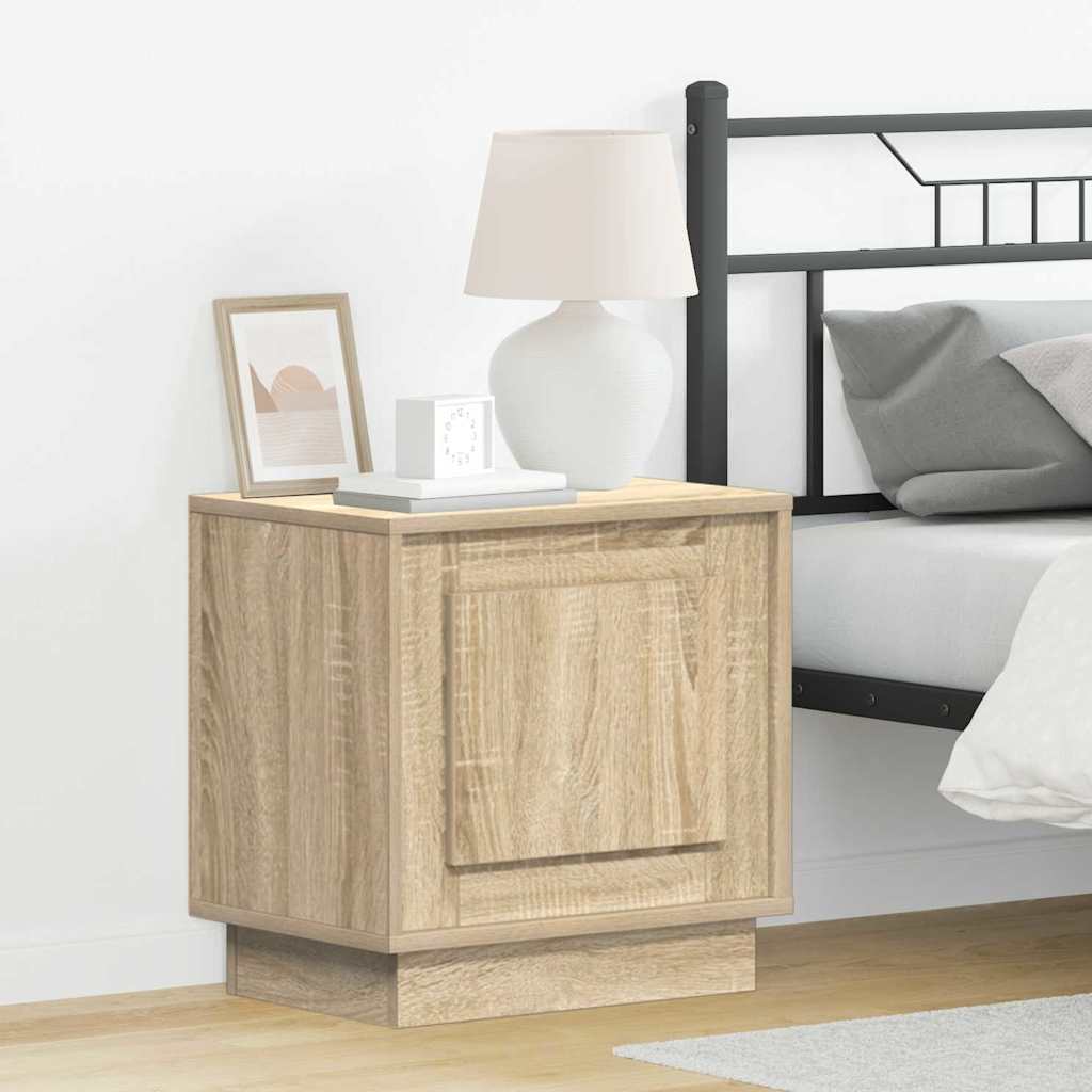 Vidaxl nachtkastje 2 st sonoma eiken 44 x 34,5 x 45 cm bewerkt hout