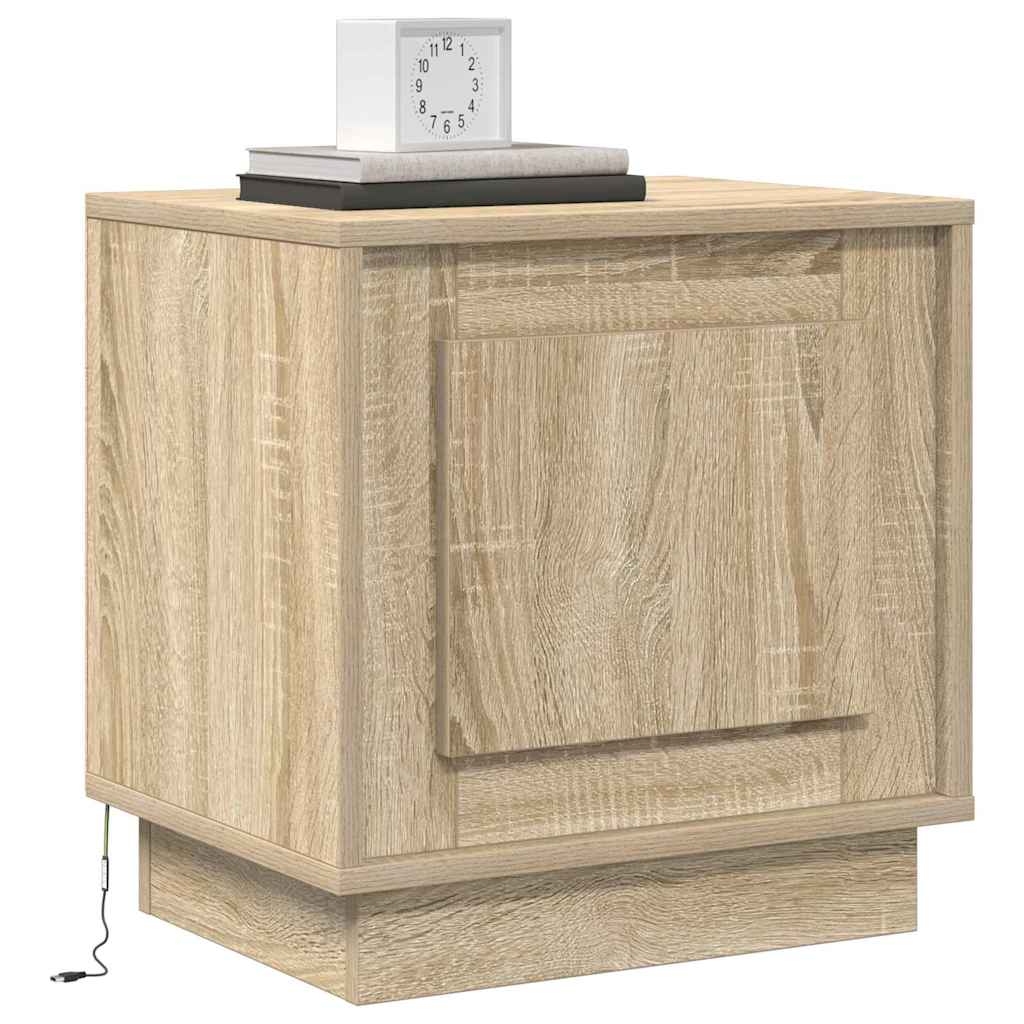 Vidaxl nachtkastje 2 st sonoma eiken 44 x 34,5 x 45 cm bewerkt hout