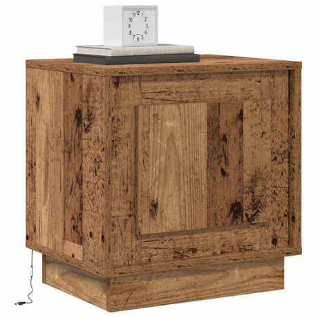 Vidaxl nachtkastje oudhout 44 x 34,5 x 45 cm bewerkt hout