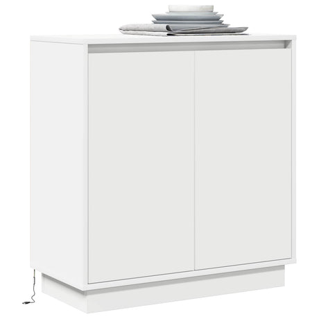 Vidaxl led sideboard wit 71 x 34,5 x 75 cm bewerkt hout