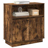 Vidaxl led sideboard gerookt eiken 71 x 34,5 x 75 cm bewerkt hout