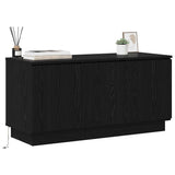 Vidaxl tv-kast 100 x 38 x 49 cm zwart eiken bewerkt hout