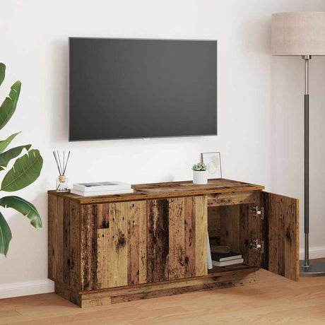 Vidaxl tv-kast 100 x 38 x 49 cm oud hout bewerkt hout