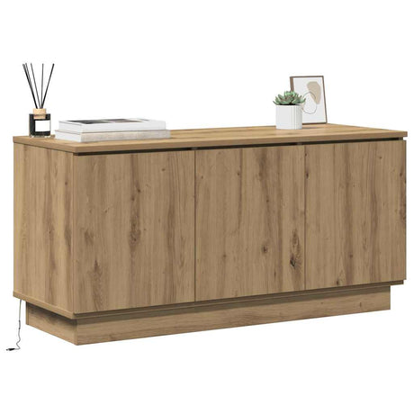 Vidaxl tv-kast 100 x 38 x 49 cm artisan eiken bewerkt hout
