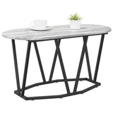 Vidaxl salontafel grijs 80 x 40 x 40.5 cm bewerkt hout en metaal