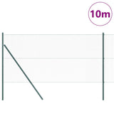 Vidaxl afrasteringspaal groen 10 x 1 m (13 mm gaas) staal en pvc