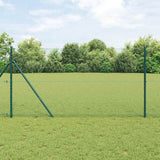 Vidaxl afrasteringspaal groen 10 x 1,2 m (13 mm gaas) staal en pvc