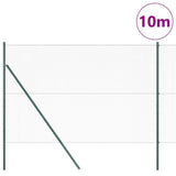 Vidaxl afrasteringspaal groen 10 x 1,6 m (13 mm gaas) staal en pvc
