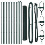 Vidaxl afrasteringspaal groen 25 x 1,4 m (13 mm gaas) staal en pvc