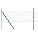 Vidaxl afrasteringspaal groen 50 x 0,4 m (36 mm gaas) staal en pvc
