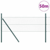 Vidaxl afrasteringspaal grijs 50 x 0,4 m (25 mm gaas) staal en pvc