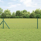Vidaxl afrasteringspaal grijs 50 x 0,6 m (25 mm gaas) staal en pvc