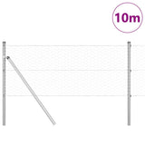 Vidaxl afrasteringspaal zilver 10 x 0,6 m (36 mm gaas) staal