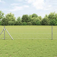 Vidaxl zeshoekig gaashek met grondbevestiging 10 x 0,8 m zilver mesh