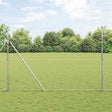 Vidaxl zeshoekig gaashek met grondbevestiging 10 x 1,5 m zilver mesh