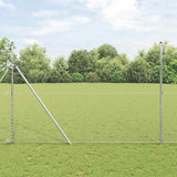 Vidaxl afrasteringspaal zilver 10 x 1,6 m (25 mm gaas) staal