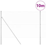 Vidaxl afrasteringspaal zilver 10 x 1,6 m (25 mm gaas) staal