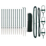 Vidaxl afrasteringspaal groen 25 x 0,5 m (36 mm gaas) staal