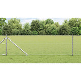 Vidaxl afrasteringspaal zilver 10 x 0,6 m (25 mm gaas) staal