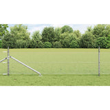Vidaxl afrasteringspaal zilver 10 x 0,8 m (13 mm gaas) staal