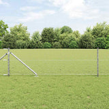 Vidaxl afrasteringspaal zilver 25 x 0,6 m (36 mm gaas) staal