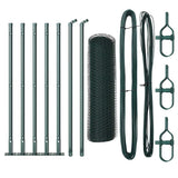 Vidaxl afrasteringspaal groen 10 x 0,4 m (25 mm gaas) staal en pvc
