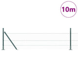 Vidaxl afrasteringspaal groen 10 x 0,4 m (25 mm gaas) staal en pvc