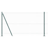 Vidaxl afrasteringspaal groen 10 x 1,2 m (25 mm gaas) staal en pvc