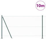 Vidaxl afrasteringspaal groen 10 x 1,2 m (25 mm gaas) staal en pvc