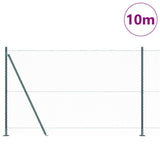 Vidaxl afrasteringspaal groen 10 x 1,6 m (25 mm gaas) staal en pvc