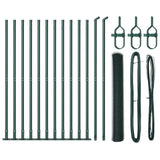 Vidaxl afrasteringspaal groen 25 x 0,8 m (13 mm gaas) staal en pvc