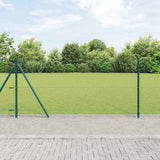 Vidaxl afrasteringspaal groen 25 x 1 m (25 mm gaas) staal