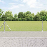 Vidaxl afrasteringspaal zilver 10 x 0,5 m (36 mm gaas) staal