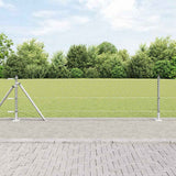 Vidaxl afrasteringspaal zilver 25 x 0,4 m (36 mm gaas) staal